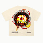 28 Days Later - Alternate Front Tee in Off White, back view — Greazy Tees Drop 7 Halloween