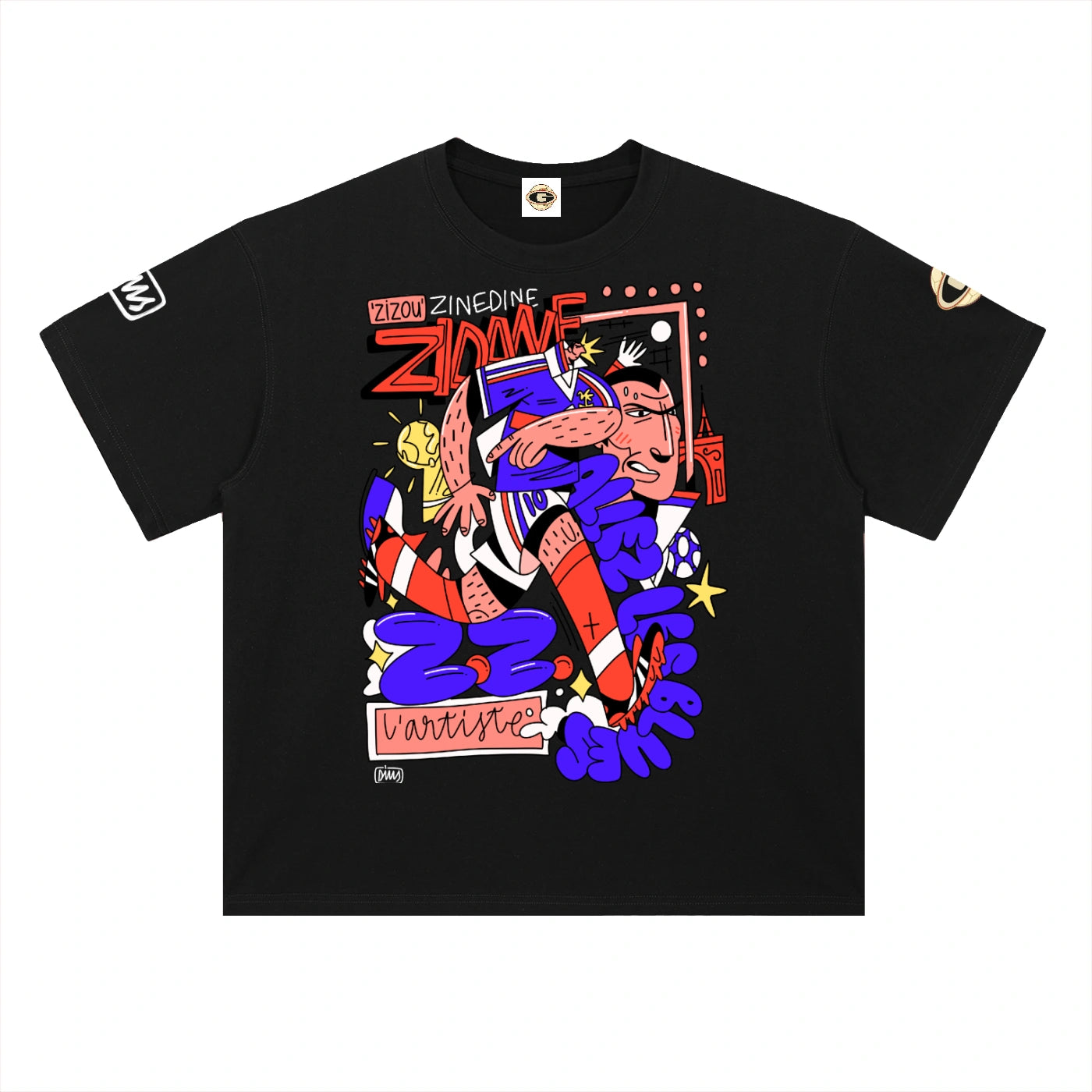 Zinedine Zidane L'artiste France Tee