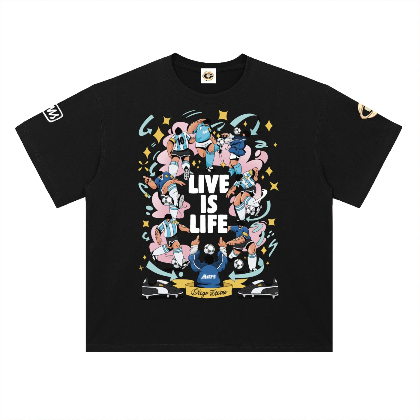 Live Is Life Diego Maradona Argentina Tee