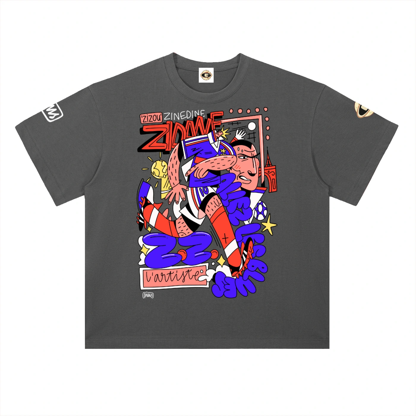 Zinedine Zidane L'artiste France Tee