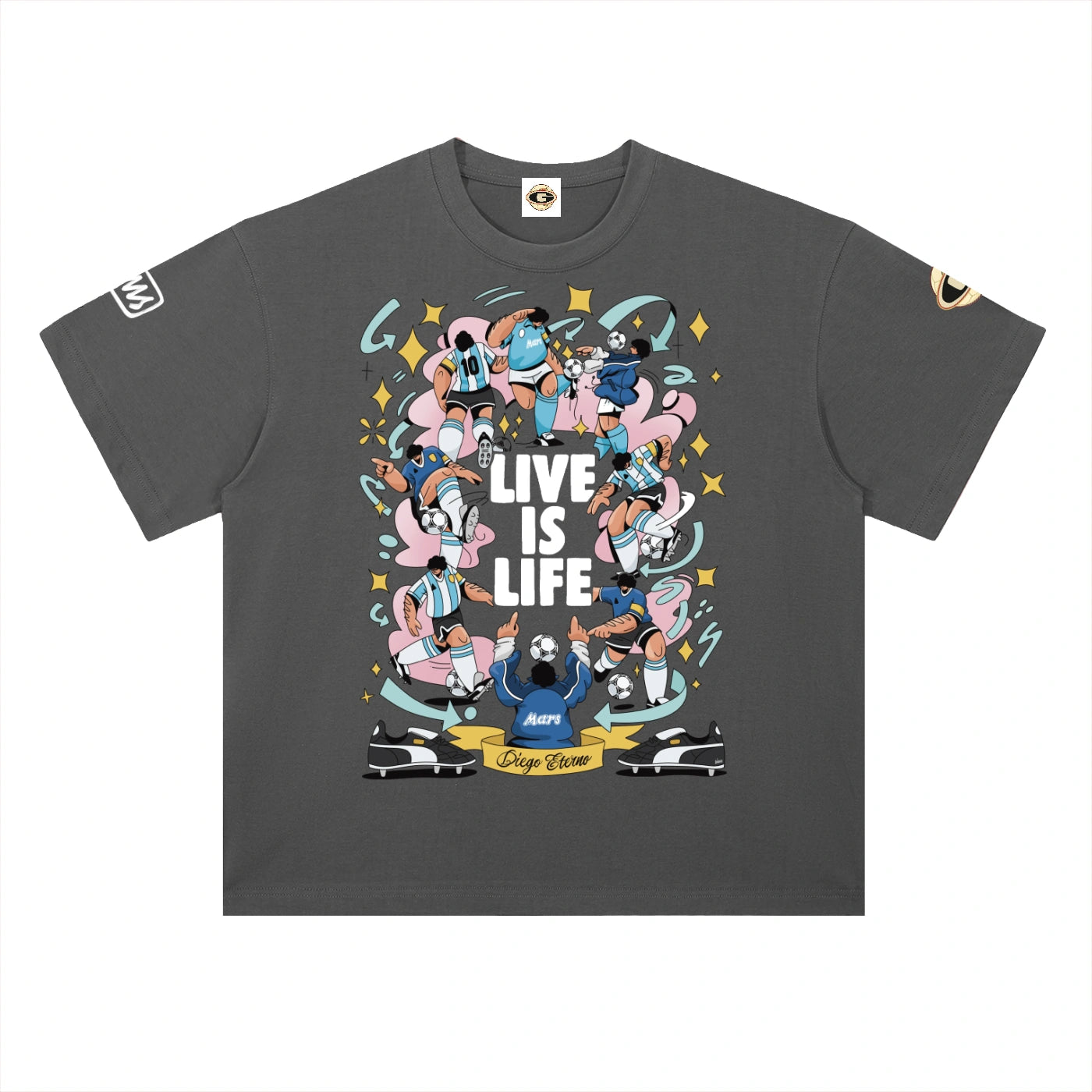 Live Is Life Diego Maradona Argentina Tee