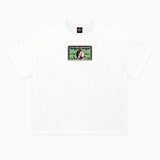 American Psycho - Business Card Tee in White, front view — Greazy Tees Drop 7 Halloween