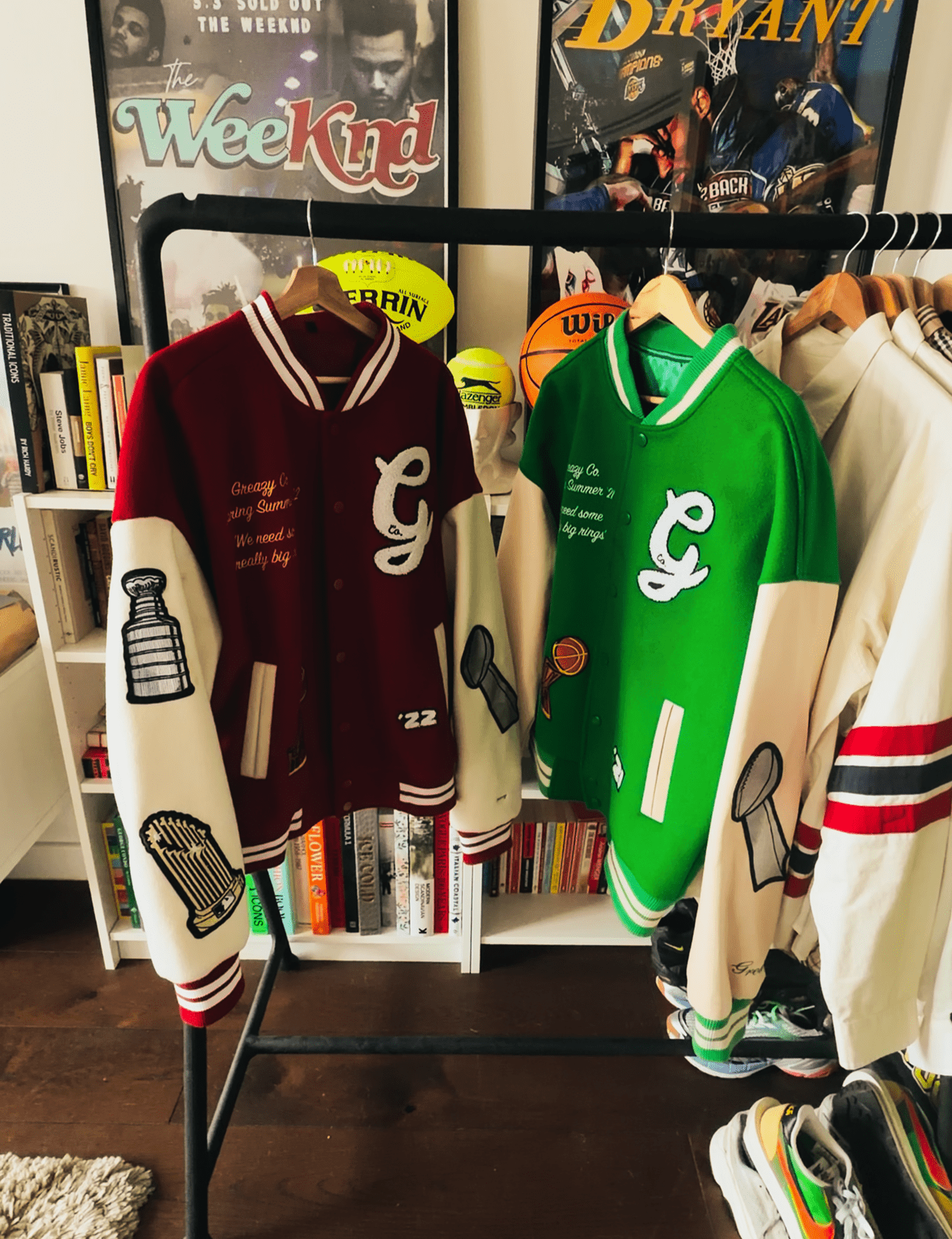 Big Rings Varsity Jacket - Greazy Tees