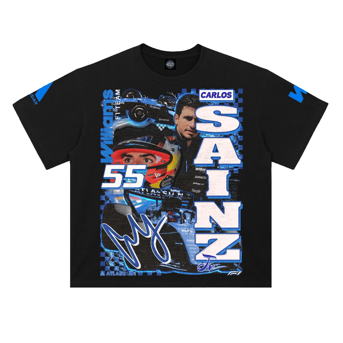 Carlos Sainz Jr '26 Williams F1 Tee - Greazy Tees