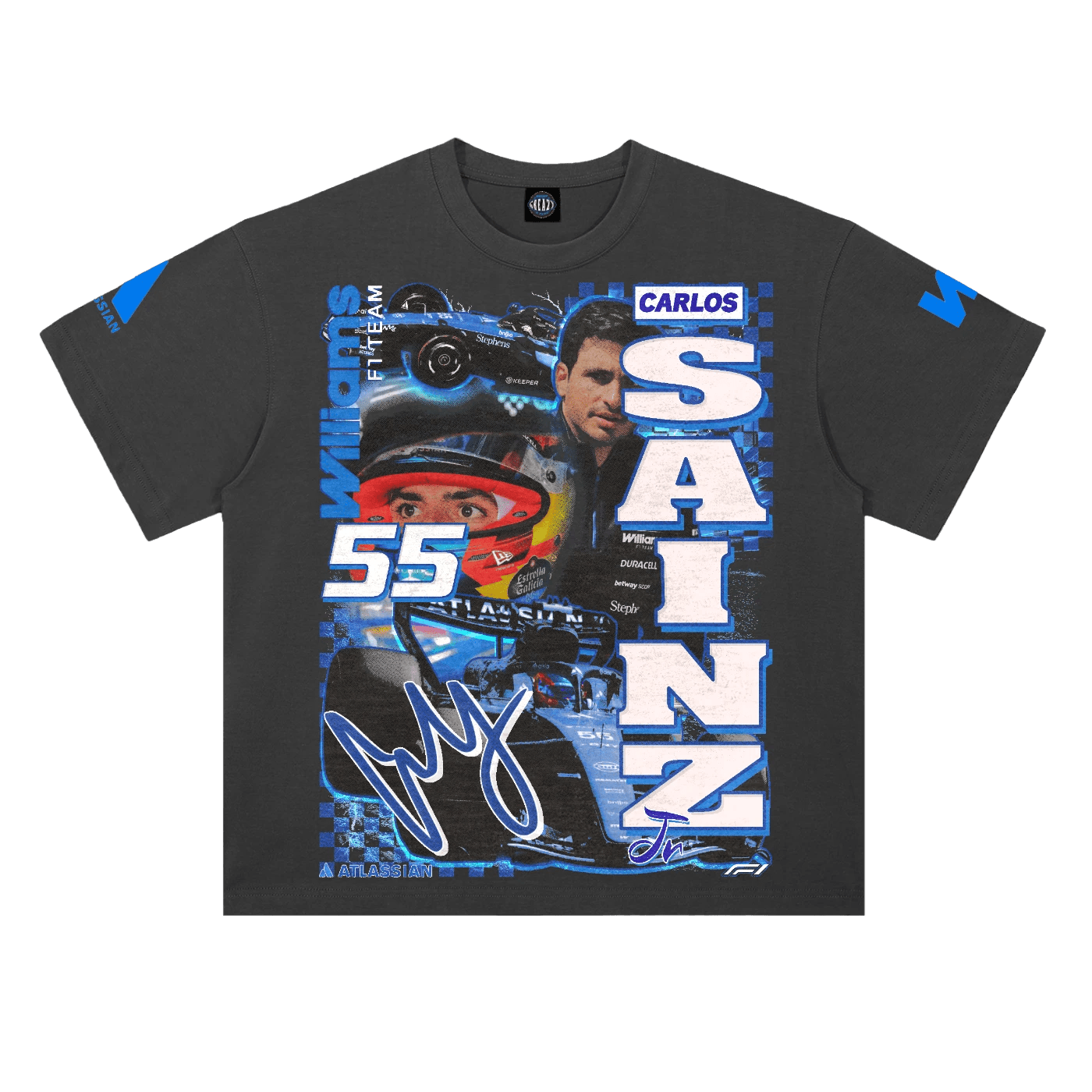 Carlos Sainz Jr '26 Williams F1 Tee - Greazy Tees