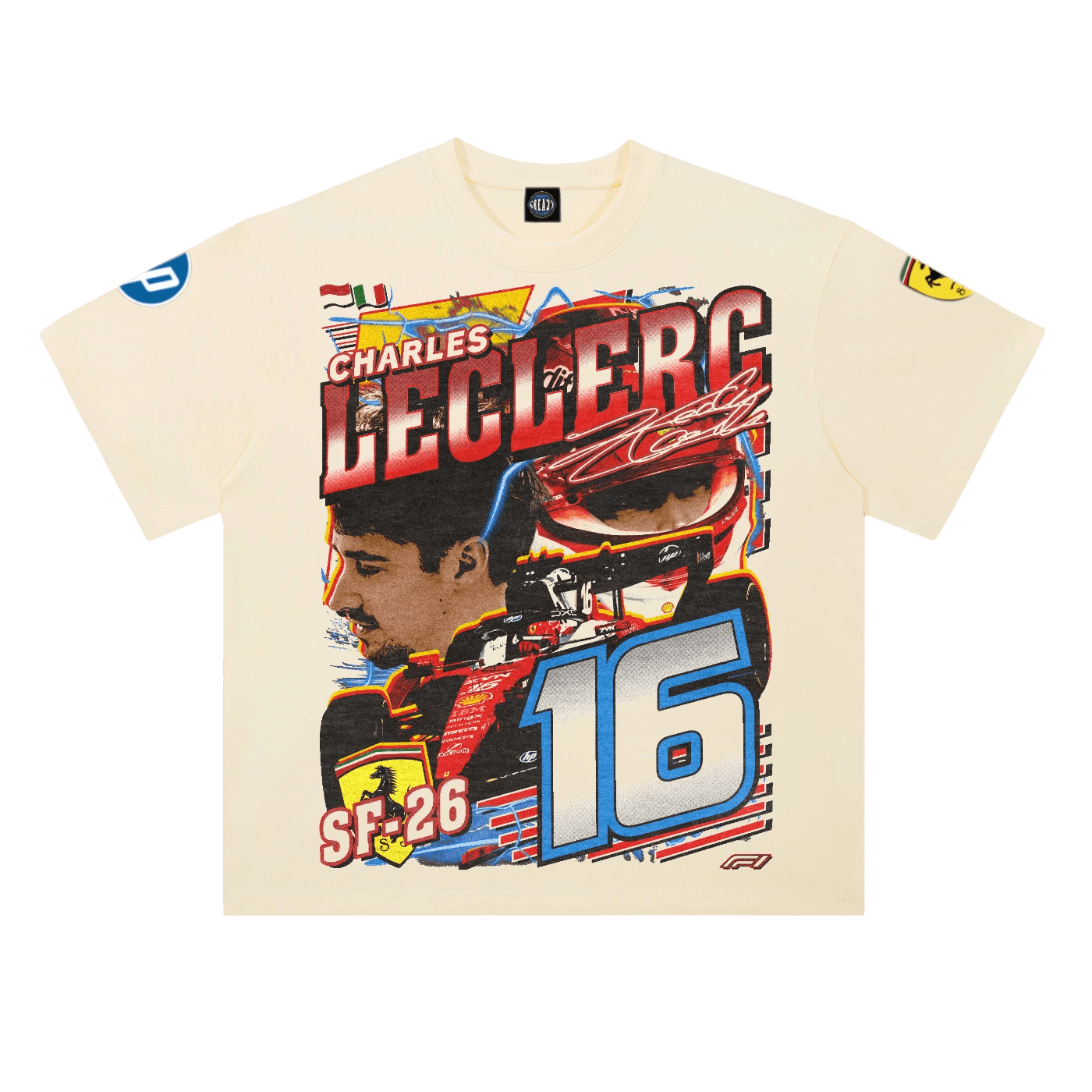 Charles Leclerc '26 Ferrari Tee - Greazy Tees