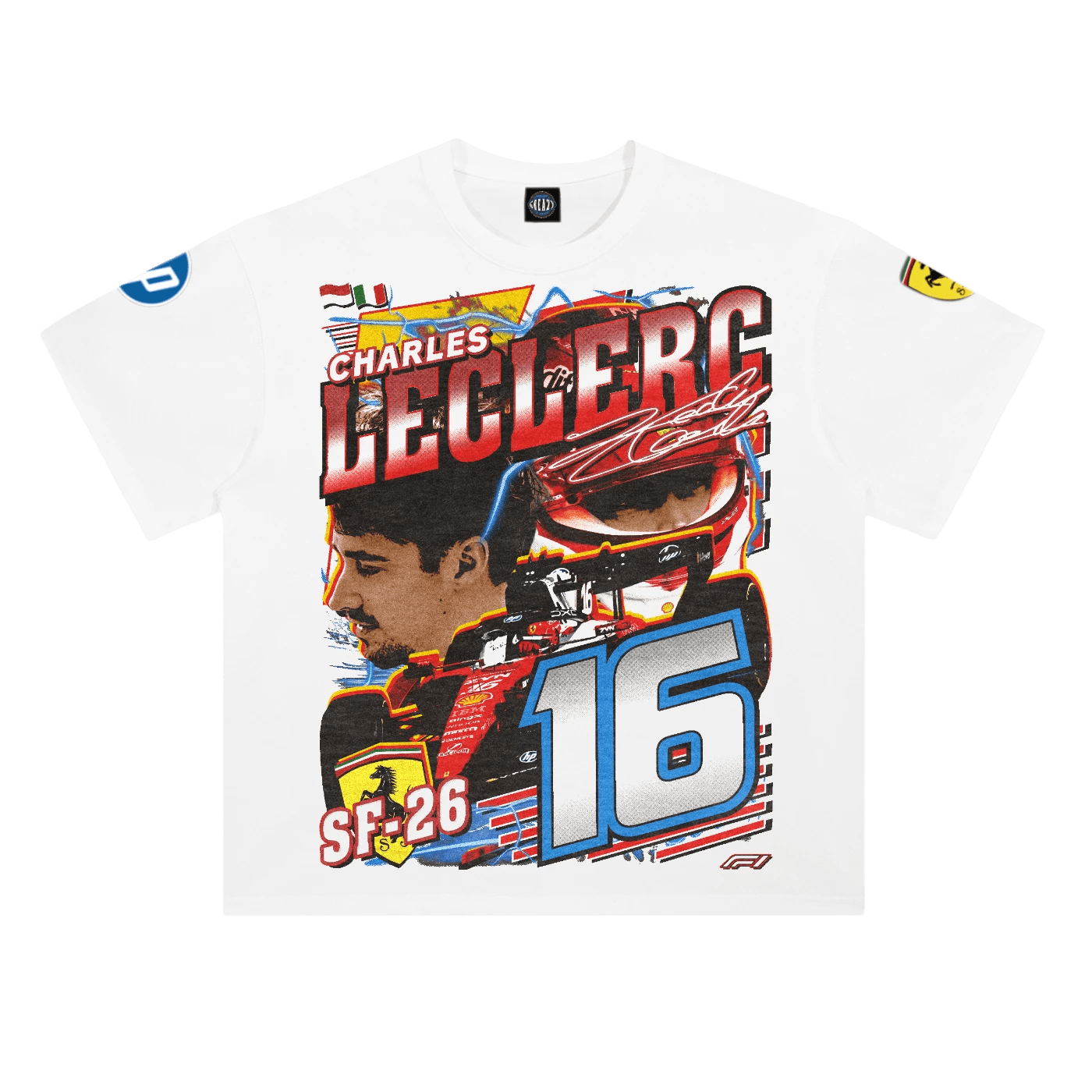 Charles Leclerc '26 Ferrari Tee - Greazy Tees