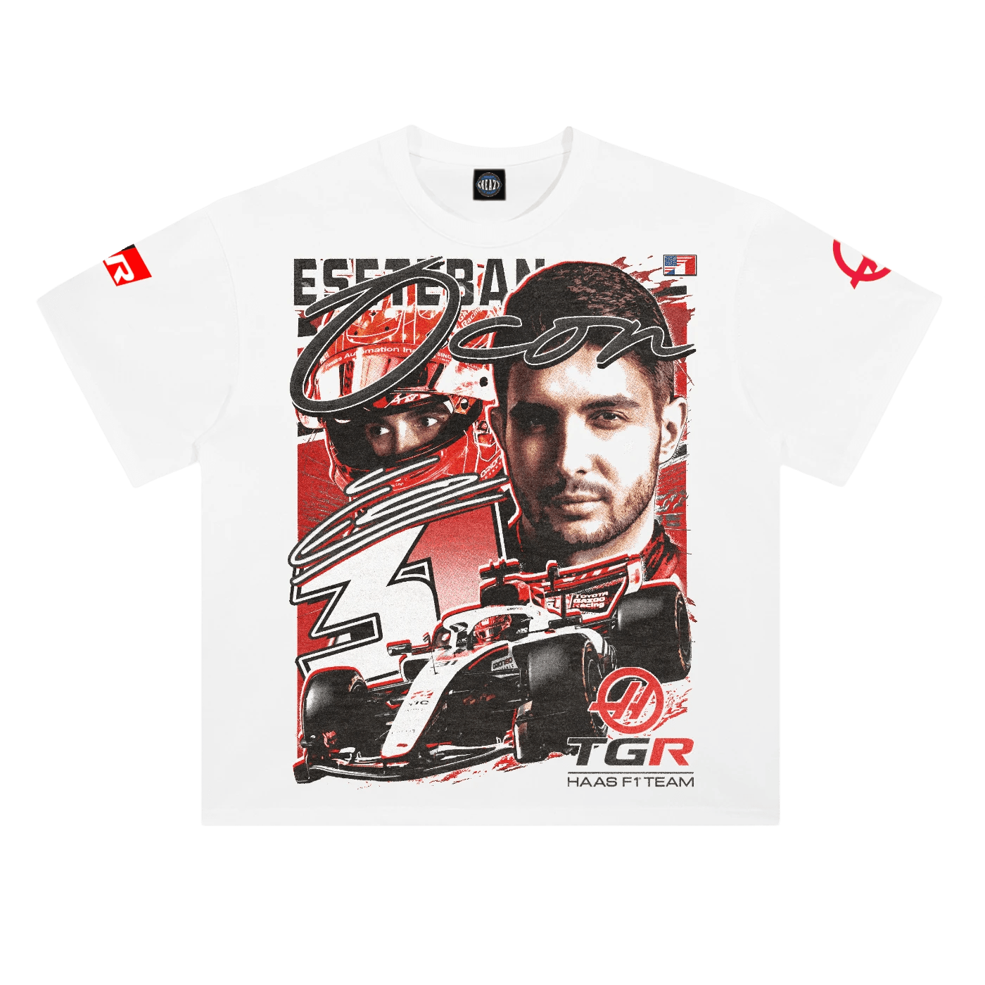 Esteban Ocon '26 Haas Tee - Greazy Tees