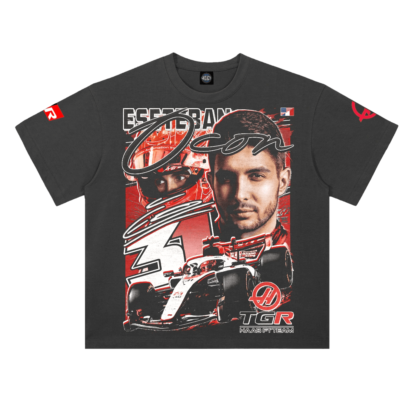 Esteban Ocon '26 Haas Tee - Greazy Tees
