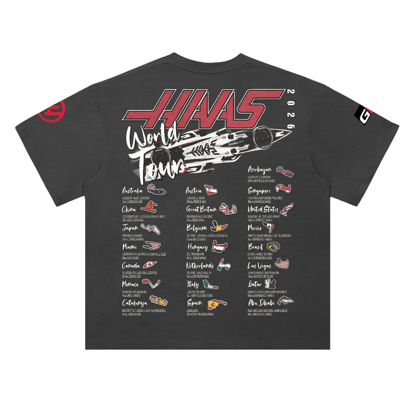 Haas F1 Duo '26 Tee - Greazy Tees