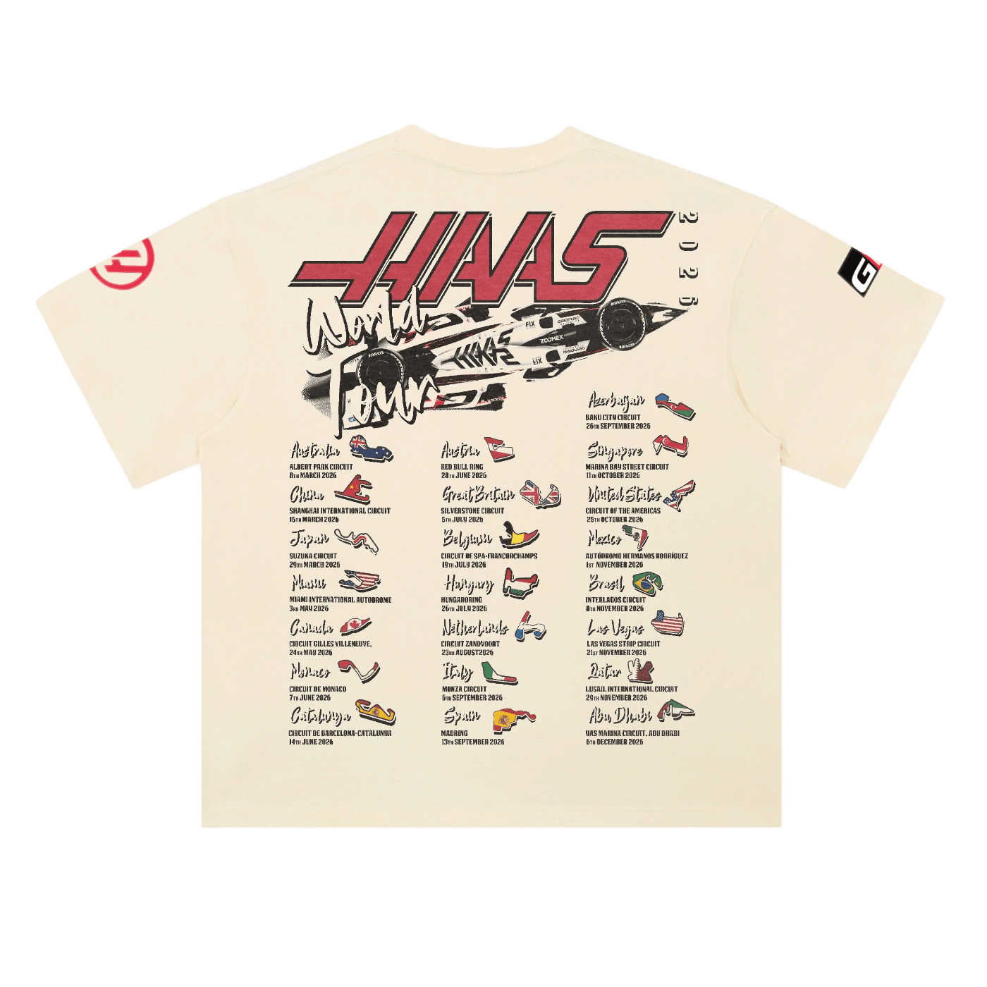 Haas F1 Duo '26 Tee - Greazy Tees