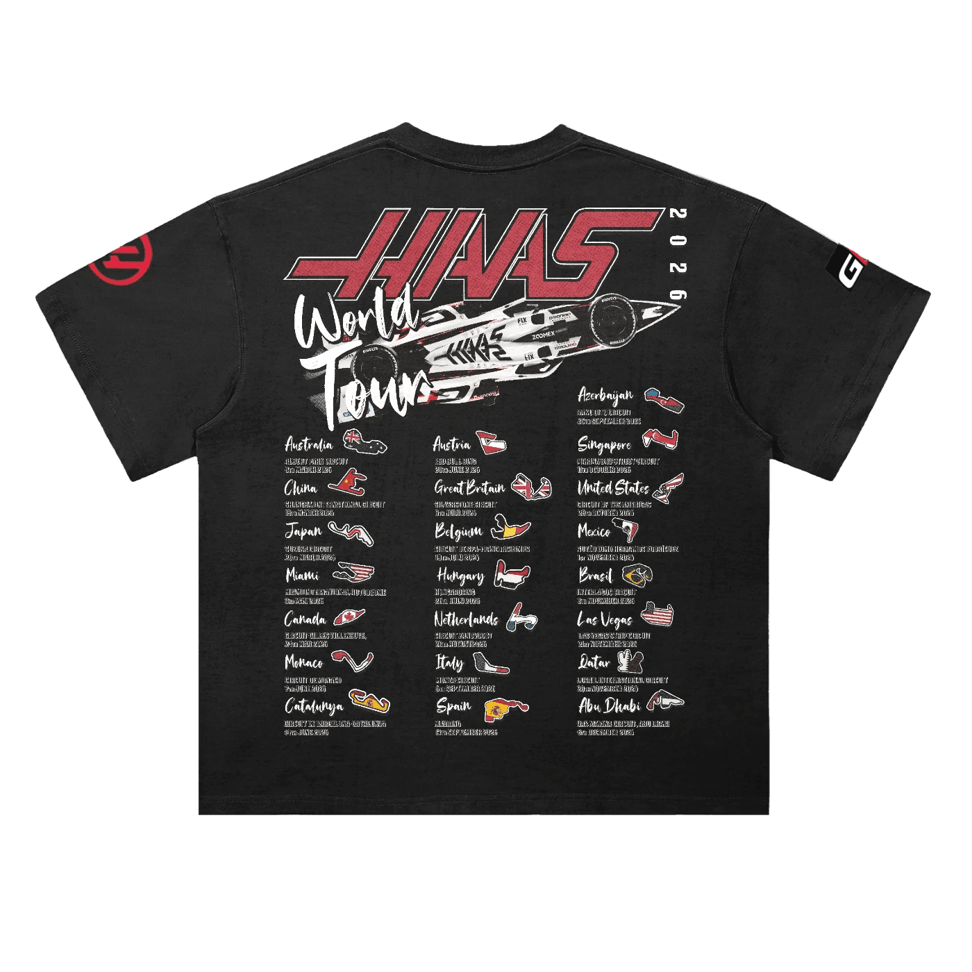 Haas F1 Duo '26 Tee - Greazy Tees