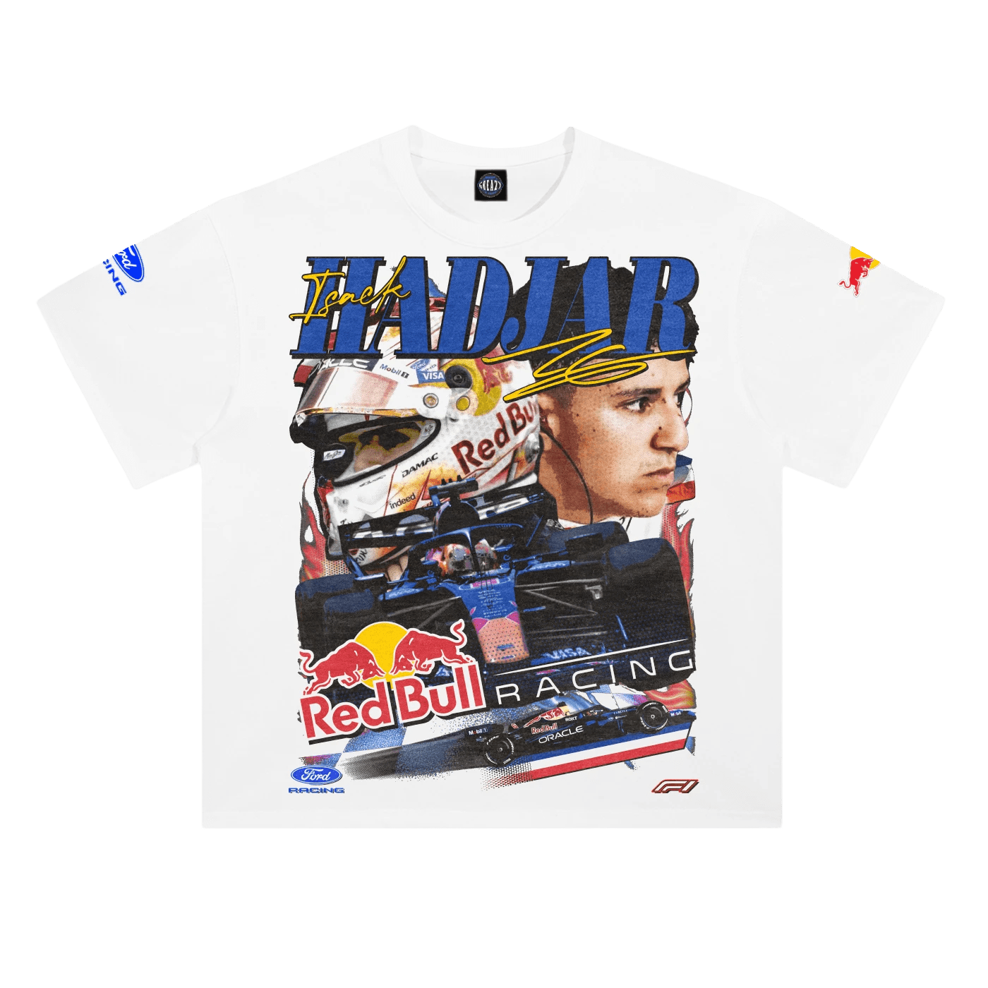 Isack Hadjar '26 Red Bull Racing Tee - Greazy Tees
