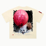 It Tee in Off White, back view — Greazy Tees Drop 7 Halloween