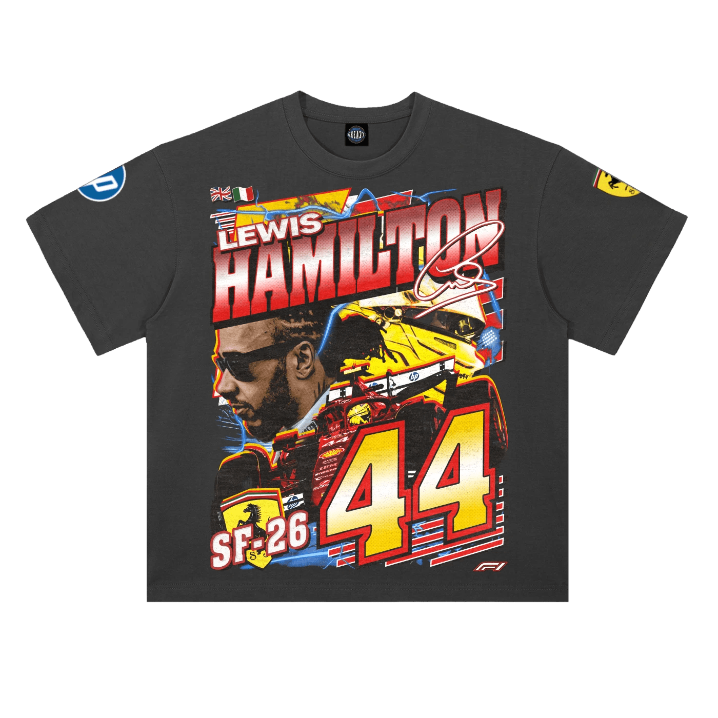 Lewis Hamilton '26 Ferrari Tee - Greazy Tees