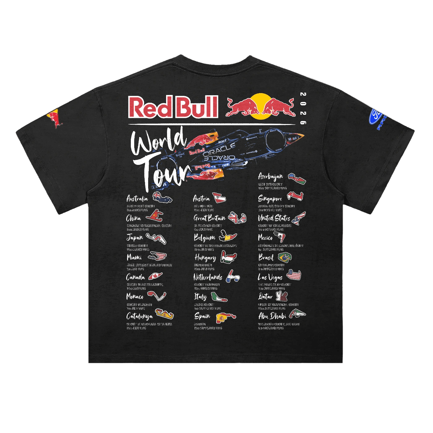 Red Bull Racing F1 Duo '26 Tee - Greazy Tees