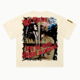 The Silence of the Lambs Tee in Off White, back view — Greazy Tees Drop 7 Halloween