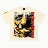 The Silence of the Lambs Tee in Off White, front view — Greazy Tees Drop 7 Halloween