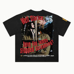 The Silence of the Lambs Tee in Vintage Black, back view — Greazy Tees Drop 7 Halloween