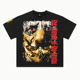 The Silence of the Lambs Tee in Vintage Black, front view — Greazy Tees Drop 7 Halloween