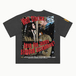 The Silence of the Lambs Tee in Vintage Grey, back view — Greazy Tees Drop 7 Halloween