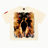 The Sixth Sense Tee in Off White, front view — Greazy Tees Drop 7 Halloween