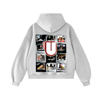 Channel U 1.0 Hoody in Heather Grey, back view