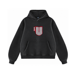 Channel U 1.0 Hoody in Vintage Black, front view