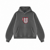 Channel U 1.0 Hoody in Vintage Grey, front view