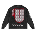 Channel U 1.0 Long Sleeved Tee in Vintage Black, back view