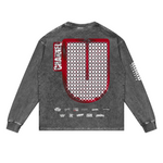 Channel U 1.0 Long Sleeved Tee in Vintage Grey, back view
