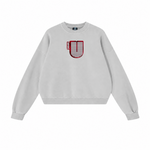 Channel U 1.0 Sweatshirt in Heather Grey, front view