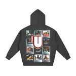Channel U 1.0 Zip Hoody in Vintage Black, back view
