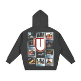 Channel U 1.0 Zip Hoody in Vintage Black, back view