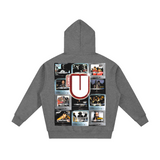 Channel U 1.0 Zip Hoody in Vintage Grey, back view