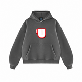 Channel U 2.0 Hoody in Vintage Grey, front view