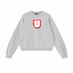 Channel U 2.0 Sweatshirt in Heather Grey, front view
