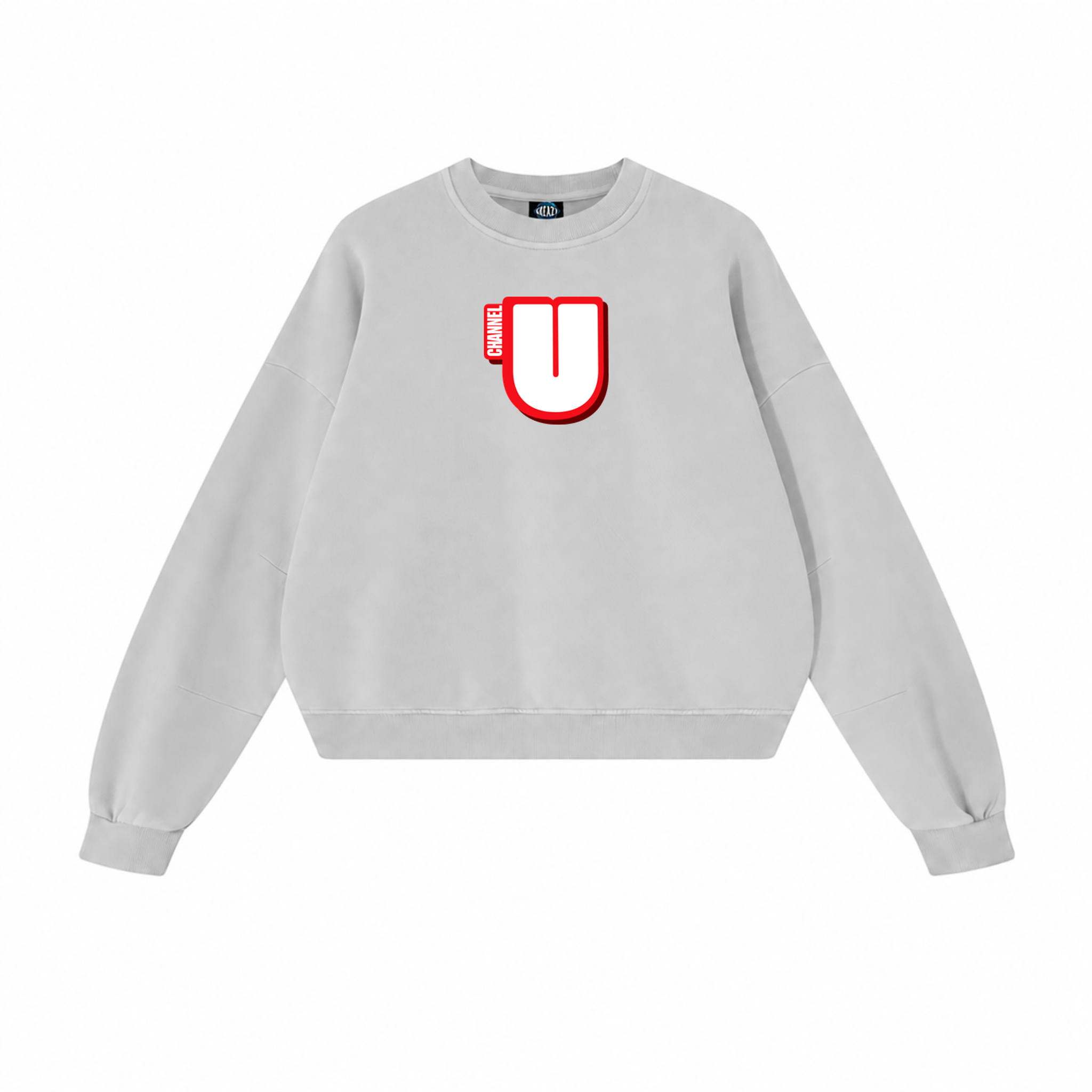 Channel U 2.0 Sweatshirt in Heather Grey, front view