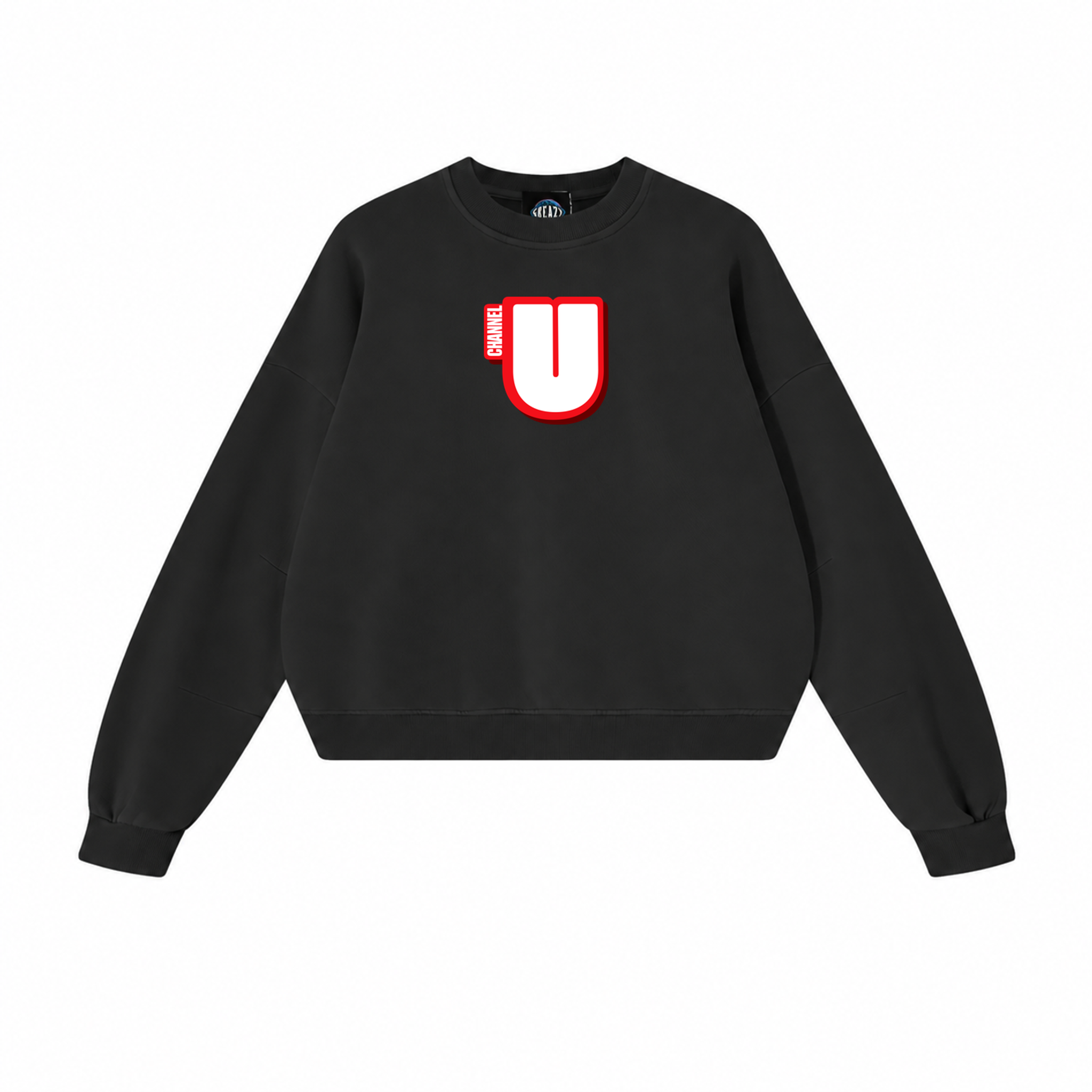 Channel U 2.0 Sweatshirt in Vintage Black, front view