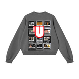 Channel U 2.0 Sweatshirt in Vintage Grey, back view