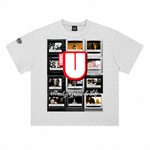 Channel U 2.0 Tee in Heather Grey, front view