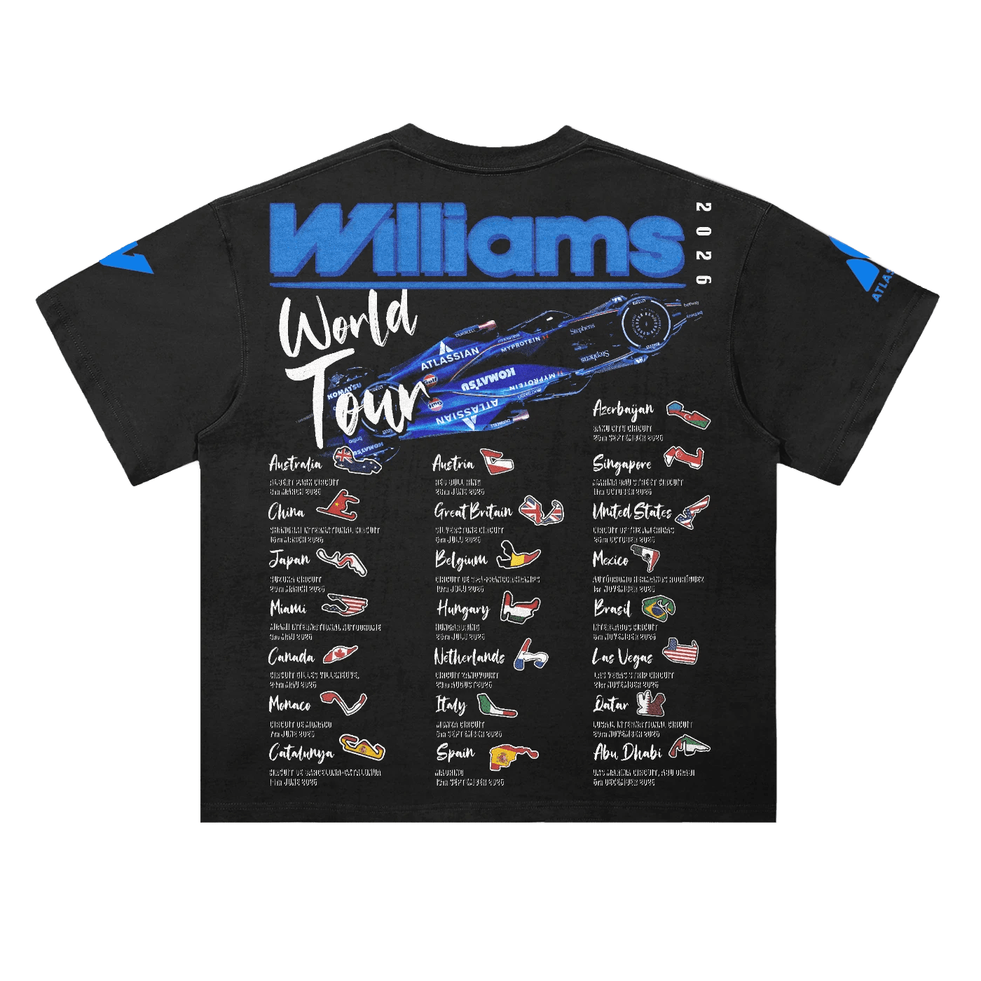 Williams F1 Duo '26 Tee - Greazy Tees