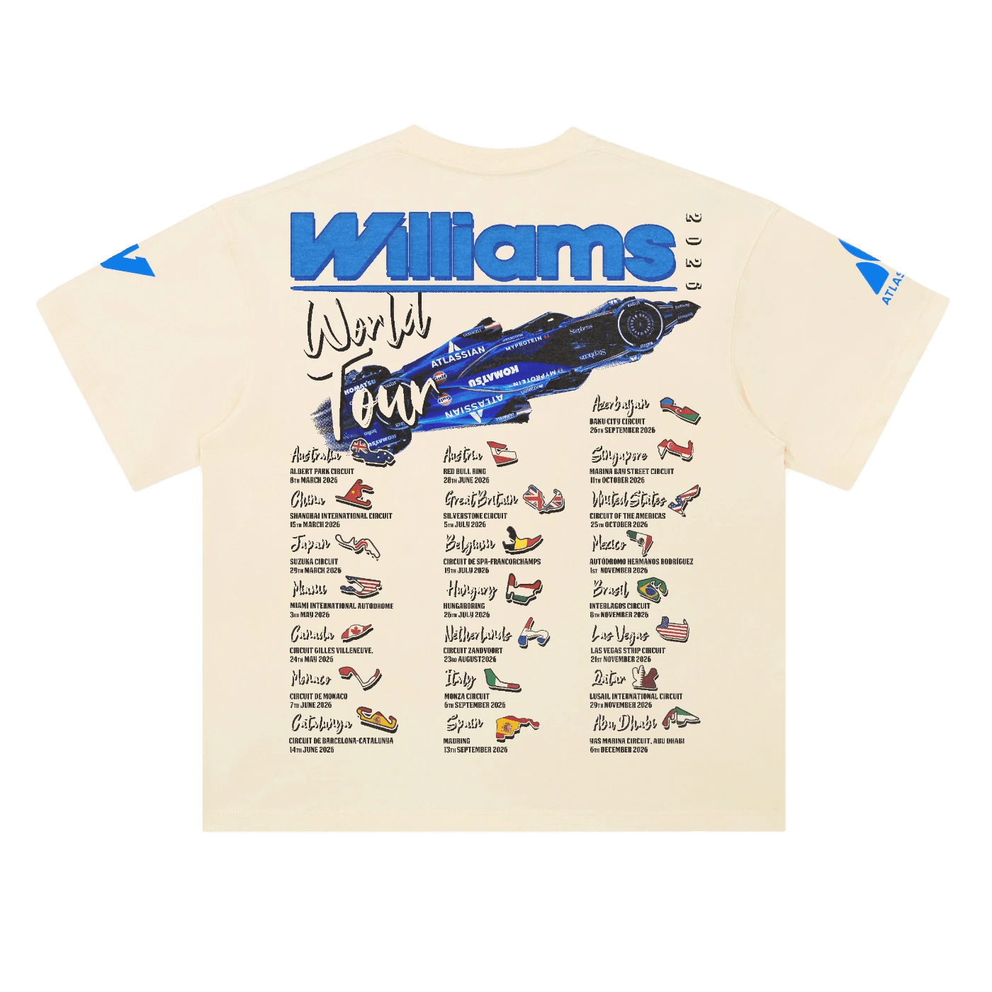 Williams F1 Duo '26 Tee - Greazy Tees